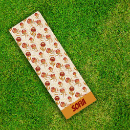 プロテアフラワー砂漠フローラピンクのパターン名 ヨガマット