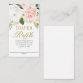 プロテアフローラおむつラッフル エンクロージャーカード (正面/裏面)