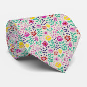 プロテアフローラブロックプリントミルフルール灯 ネクタイ (ロール)