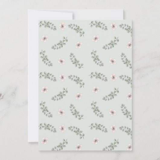 プロテアフローラライトウッド結婚ズ 招待状 (裏面)