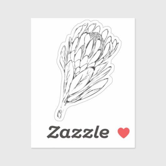 プロテアブラック&ホワイトカスタムカットステッカーII シール (シート)