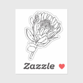 プロテアブラック&ホワイトカスタムカットステッカーIII シール