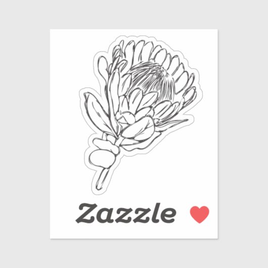 プロテアブラック&ホワイトカスタムカットステッカーIII シール (シート)