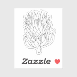 プロテアブラック&ホワイトカスタムカットステッカーIV シール