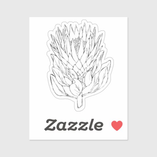 プロテアブラック&ホワイトカスタムカットステッカーIV シール (シート)