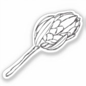 プロテアブラック&ホワイトカスタムカットステッカーV シール (正面)