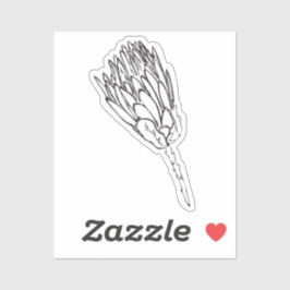 プロテアブラック&ホワイトカスタムカットステッカーV シール