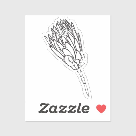 プロテアブラック&ホワイトカスタムカットステッカーV シール (シート)