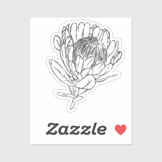 プロテアブラック&ホワイトカスタムカットステッカーVI シール (シート)