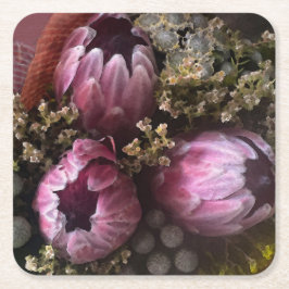 プロテアブーケコースター スクエアペーパーコースター