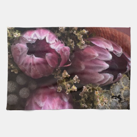 プロテアブーケ キッチンタオル (横)