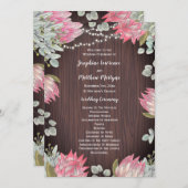 プロテアユーカリプトゥスウッド素朴ズ結婚 プログラム (正面/裏面)