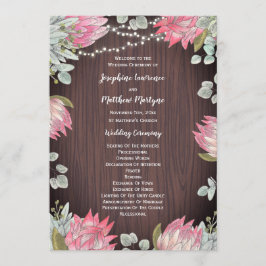 プロテアユーカリプトゥスウッド素朴ズ結婚 プログラム