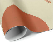 プロテアライン抽象芸術シェイプトレンディー植物学 ラッピングペーパー (ロールコーナー)