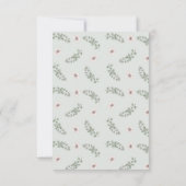 プロテア素朴ユーカリプトゥスウッドズ結婚ライツ 出欠カード (裏面)