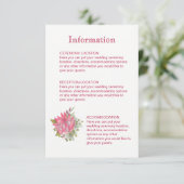 プロテア結婚フラワー情報カード エンクロージャーカード (スタンド正面)