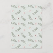 プロテア結婚フラワー情報カード エンクロージャーカード (裏面)