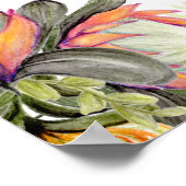 プロテア結婚ブーケ王のポスター ポスター (角)