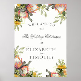 プロテア結婚ブーケ王のポスター ポスター