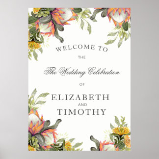 プロテア結婚ブーケ王のポスター ポスター