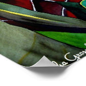 プロテア花の水の色のオリジナルアー絵画ト ポスター (角)