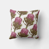 プロテア花植物パターン装飾用クッション クッション (裏面)