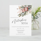 プロテア誕生日招待状 招待状 (スタンド正面)