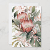 プロテア誕生日招待状 招待状 (裏面)