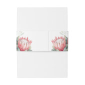 プロテア赤面ウオーターカラーフラワー結婚ズ 招待状ベリーバンド (裏面例)