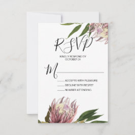 プロテア ウェディング RSVP 返信カード
