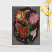 プロテア カード (黄色い花)