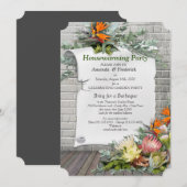 プロテア – ストレリツィアフラワーハウスワミングパーティー 招待状 (正面/裏面)