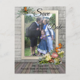 プロテア – ストレリツィア・フラワーズセーブザ・デート 案内ポストカード