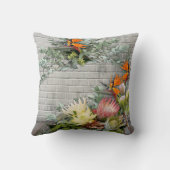 プロテア – Strelitzia花結婚の贈り物 クッション (裏面)