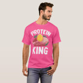 プロテインキング重量挙げ Tシャツ (正面フル)