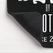 プロテインブラックでスタイリッシュ動く マウスパッド (コーナー)