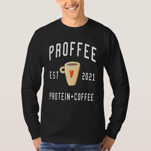 プロテイン コーヒー プロフィー Tシャツ (正面)