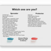 プロテクターかスプレッダーか?ビニールのシール シール (正面)