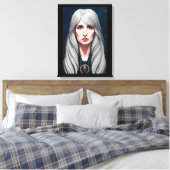 プロテクターエルダー魔女ファンタジー絵画アート キャンバスプリント (インサイチュ (寝室))