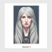 プロテクターエルダー魔女ファンタジー絵画アート シール (シート)