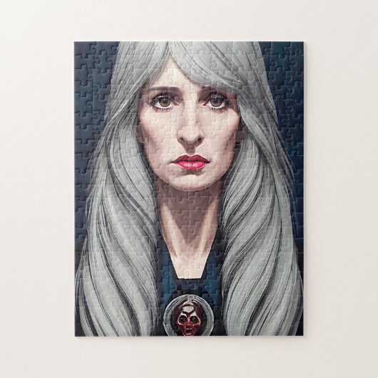 プロテクターエルダー魔女ファンタジー絵画アート ジグソーパズル (縦)