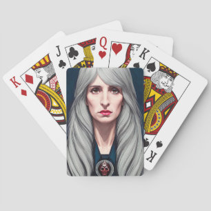 プロテクターエルダー魔女ファンタジー絵画アート トランプ