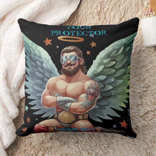 プロテクターガーディアンエンジェルショーレスラー クッション (ブランケット)