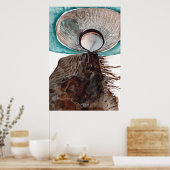 プロテクター – 混合メディア抽象芸術スピリットガイド ポスター (キッチン)