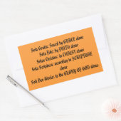 プロテスタントの信条5 Solasのバンパーステッカー 長方形シール (封筒)