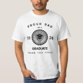 プロテスタントの父のクリスチャン卒業ありがとうイエス Tシャツ (正面)