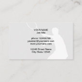 プロテニスのコーチの名刺のテンプレート 名刺 (裏面)