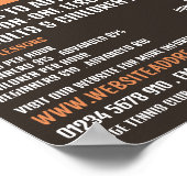 プロテニスプレーヤー、テニスのレッスン/クラスの広告 ポスター (角)