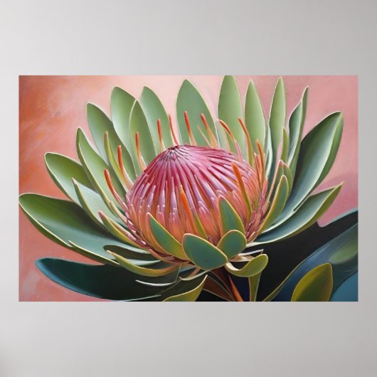 プロテ素晴らしア絵画の鮮やかフローラ ポスター (正面)