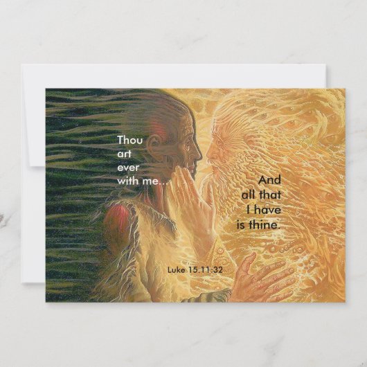 プロディガルソン-祈りの言葉カード 招待状 (正面)